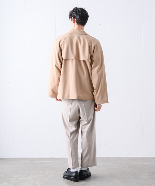 YUEATE（ユエイト）の「【YUEATE×LILL】"big lapel loose jakets" ビックラペルルーズジャケット（テーラードジャケット・メンズ・ブラック/グレイッシュベージュ・MEDIUM/LARGE）」の18枚目の写真