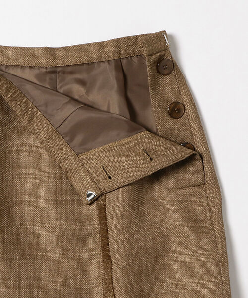 Ray BEAMS（レイビームス）の「Ray BEAMS / キリカエ フリンジ タイト スカート（スカート・レディース・オレンジ/ダークブラウン・1/0）」の13枚目の写真