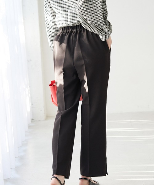 ROPE' PICNIC（ロペピクニック）の「【ラク美】ファスナースリットカラーパンツ（その他パンツ・レディース・ブラック/ベージュ/グリーン/ラベンダー/ライトグリーン/ベージュ系その他/マスタード/パープル・36/38/40）」の22枚目の写真