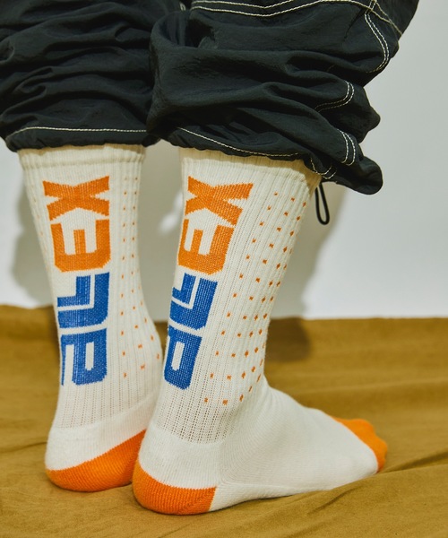 AlexanderLeeChang（アレキサンダーリーチャン）の「ELECT SOCKS AC-052203（ソックス/靴下・メンズ・イエロー/ブラック/ホワイト・ONE SIZE）」の2枚目の写真
