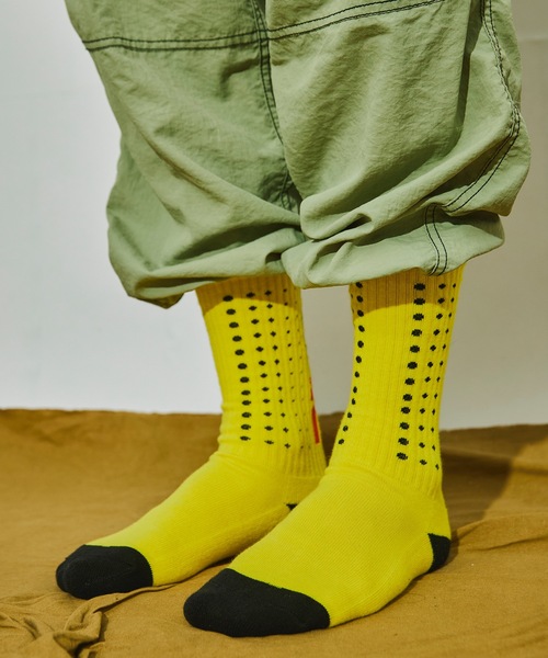AlexanderLeeChang（アレキサンダーリーチャン）の「ELECT SOCKS AC-052203（ソックス/靴下・メンズ・イエロー/ブラック/ホワイト・ONE SIZE）」の4枚目の写真