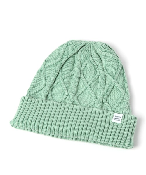 BAYFLOW（ベイフロー）の「ケーブルニットワッチ（ニットキャップ/ビーニー・メンズ・ブラック/クリアブルー/イエロー/ブラウン/グリーン/ベージュ・FREE）」の5枚目の写真