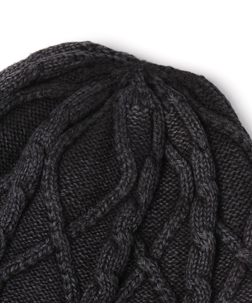 BAYFLOW（ベイフロー）の「ケーブルニットワッチ（ニットキャップ/ビーニー・メンズ・ブラック/クリアブルー/イエロー/ブラウン/グリーン/ベージュ・FREE）」の9枚目の写真