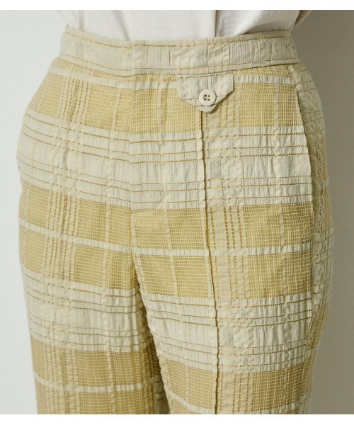 AZUL by moussy（アズールバイマウジー）の「SHEER CHECK PANTS/シアーチェックパンツ（その他パンツ・レディース・ブラック/ライトイエロー・SMALL/MEDIUM）」の17枚目の写真