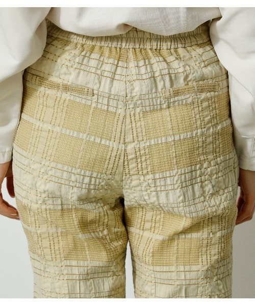 AZUL by moussy（アズールバイマウジー）の「SHEER CHECK PANTS/シアーチェックパンツ（その他パンツ・レディース・ブラック/ライトイエロー・SMALL/MEDIUM）」の18枚目の写真