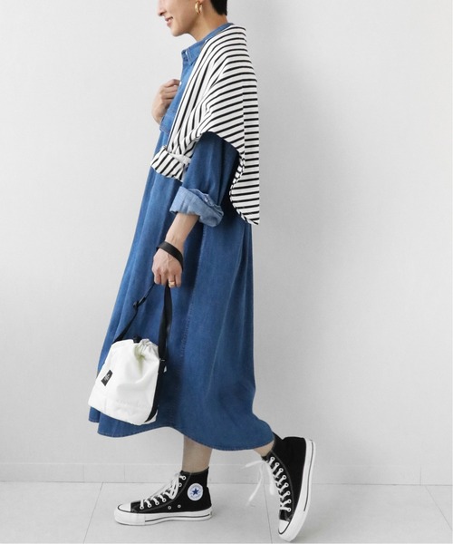 JOURNAL STANDARD relume（ジャーナルスタンダード　レリューム）の「ダンガリーシャツワンピース◆（シャツワンピース・レディース・ブルー/ネイビー・FREE）」の12枚目の写真