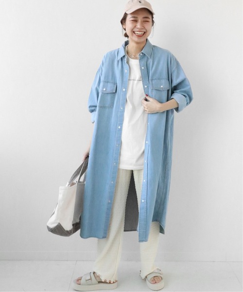 JOURNAL STANDARD relume（ジャーナルスタンダード　レリューム）の「ダンガリーシャツワンピース◆（シャツワンピース・レディース・ブルー/ネイビー・FREE）」の9枚目の写真