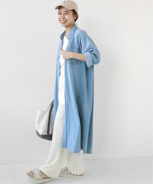 JOURNAL STANDARD relume（ジャーナルスタンダード　レリューム）の「ダンガリーシャツワンピース◆（シャツワンピース・レディース・ブルー/ネイビー・FREE）」の15枚目の写真