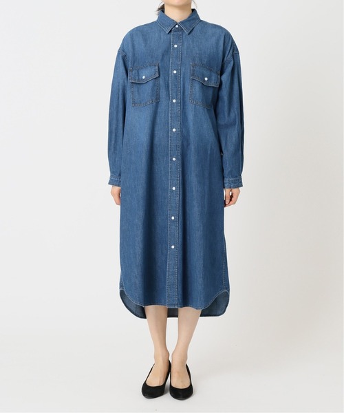 JOURNAL STANDARD relume（ジャーナルスタンダード　レリューム）の「ダンガリーシャツワンピース◆（シャツワンピース・レディース・ブルー/ネイビー・FREE）」の7枚目の写真