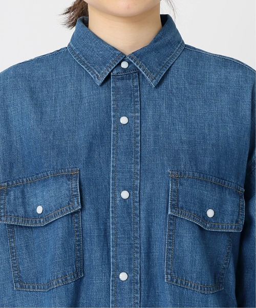 JOURNAL STANDARD relume（ジャーナルスタンダード　レリューム）の「ダンガリーシャツワンピース◆（シャツワンピース・レディース・ブルー/ネイビー・FREE）」の19枚目の写真