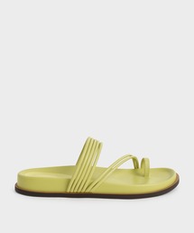 トウループ ストラッピーフラットサンダル / Toe Loop Strappy Flat Sandals