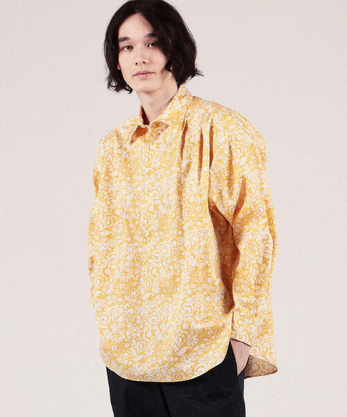 SOULEIADO（ソレイアード）の「コットンプリント レギュラーカラープルオーバーシャツ（シャツ/ブラウス・メンズ・ブラック系その他/ベージュ系その他/イエロー系その他2・FREE）」の9枚目の写真