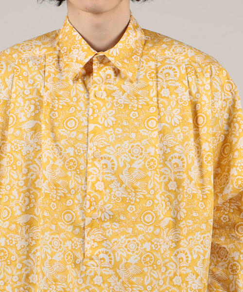 SOULEIADO（ソレイアード）の「コットンプリント レギュラーカラープルオーバーシャツ（シャツ/ブラウス・メンズ・ブラック系その他/ベージュ系その他/イエロー系その他2・FREE）」の7枚目の写真