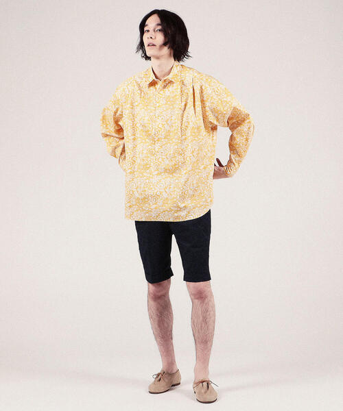 SOULEIADO（ソレイアード）の「コットンプリント レギュラーカラープルオーバーシャツ（シャツ/ブラウス・メンズ・ブラック系その他/ベージュ系その他/イエロー系その他2・FREE）」の11枚目の写真