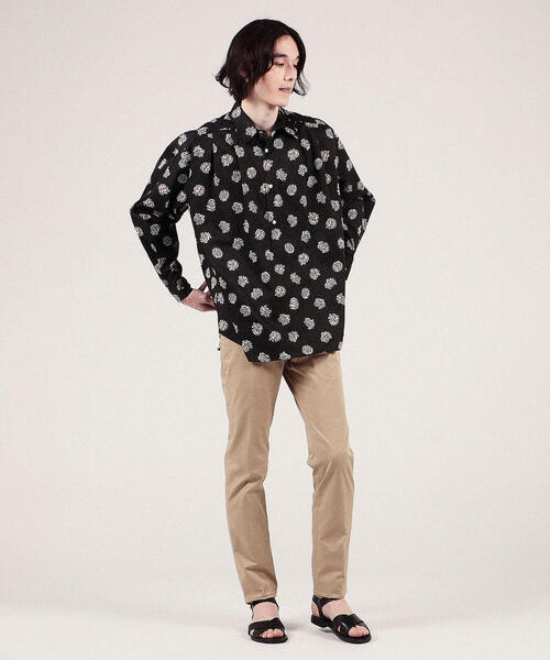 SOULEIADO（ソレイアード）の「コットンプリント レギュラーカラープルオーバーシャツ（シャツ/ブラウス・メンズ・ブラック系その他/ベージュ系その他/イエロー系その他2・FREE）」の14枚目の写真