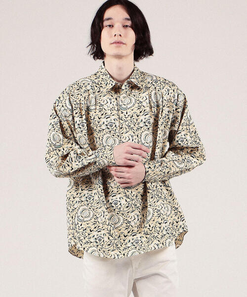 SOULEIADO（ソレイアード）の「コットンプリント レギュラーカラープルオーバーシャツ（シャツ/ブラウス・メンズ・ブラック系その他/ベージュ系その他/イエロー系その他2・FREE）」の17枚目の写真