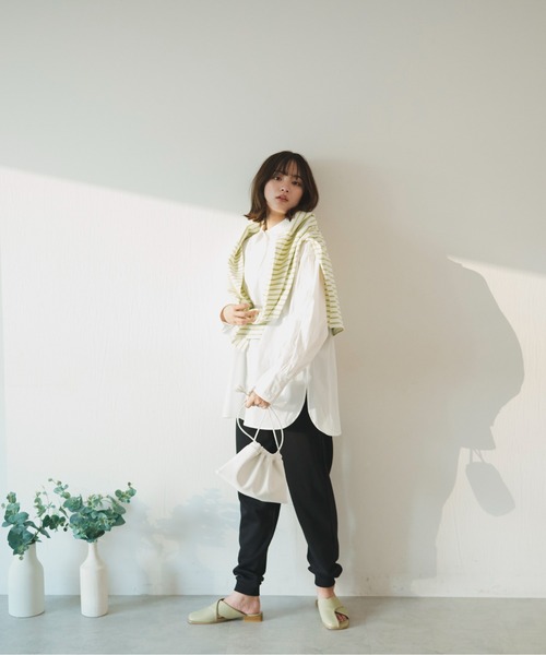 FREE'S MART（フリーズマート）の「◆スウェットジョガーパンツ（スウェットパンツ・レディース・ホワイト/ブラック/杢グレー・FREE）」の9枚目の写真