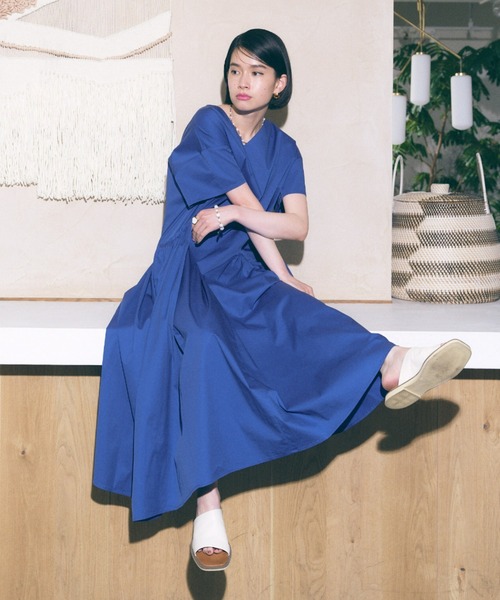 manana suerte(マニャーナスエルテ)の「ギャザーポケットワンピース(ワンピース・レディース・ブラック/ブルー/グリーン・FREE)」の18枚目の写真