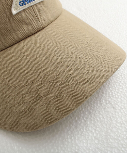 GEVACO（ゲバコ）の「【GEVACO/ゲバコ】ヘリンボン ローキャップ（キャップ・メンズ・ベージュ/ネイビー/オリーブ/ブルー・FREE）」の5枚目の写真