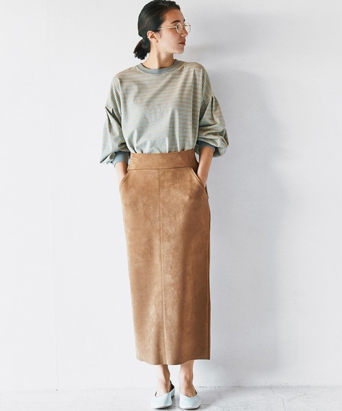 avecmoi（アヴェクモワ）の「【佐藤かなさんプロデュース】 ａｖｅｃｍｏｉマルチボーダーＴシャツ＜グレー＞（Tシャツ/カットソー・レディース・グレー系その他・MEDIUM/LARGE/X-LARGE/SMALL）」の8枚目の写真