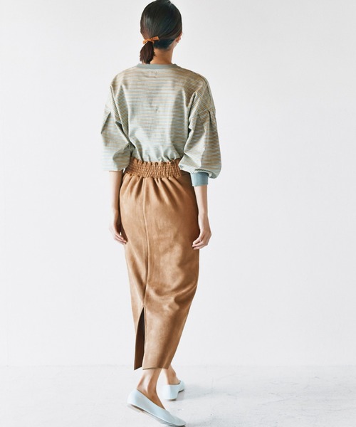 avecmoi（アヴェクモワ）の「【佐藤かなさんプロデュース】 ａｖｅｃｍｏｉマルチボーダーＴシャツ＜グレー＞（Tシャツ/カットソー・レディース・グレー系その他・MEDIUM/LARGE/X-LARGE/SMALL）」の10枚目の写真