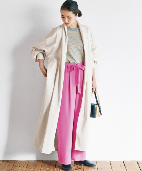 avecmoi（アヴェクモワ）の「【佐藤かなさんプロデュース】 ａｖｅｃｍｏｉマルチボーダーＴシャツ＜グレー＞（Tシャツ/カットソー・レディース・グレー系その他・MEDIUM/LARGE/X-LARGE/SMALL）」の12枚目の写真