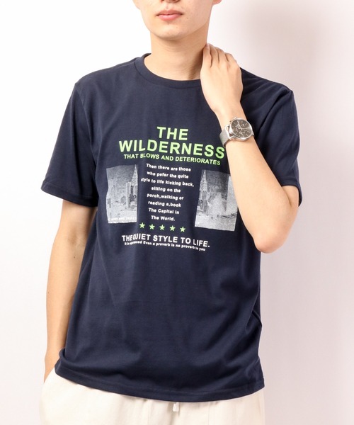 FUNALIVE(ファンアライブ)の「とろみ吸水速乾 転写フォトプリントTシャツ COOL&DRY(Tシャツ/カットソー・メンズ・ホワイト/ベージュ/ネイビー/グレー/レッド/ピンク/ブルー/グリーン/ホワイト系その他/ベージュ系その他/ホワイト系その他2/ブラック・LL/M/L)」の9枚目の写真