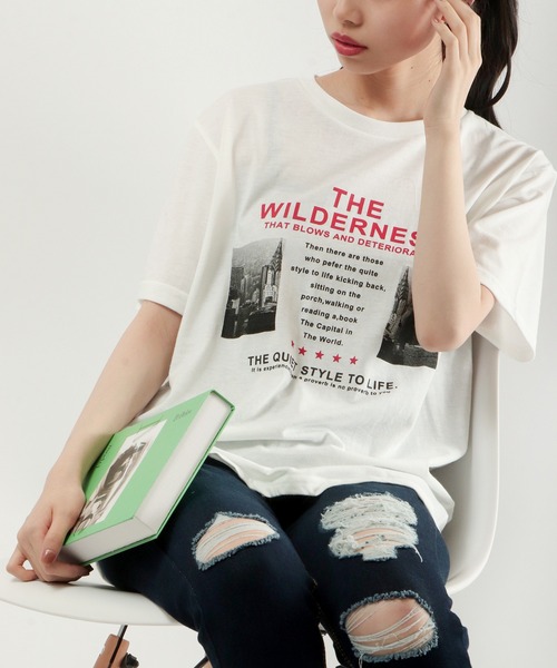 FUNALIVE(ファンアライブ)の「とろみ吸水速乾 転写フォトプリントTシャツ COOL&DRY(Tシャツ/カットソー・メンズ・ホワイト/ベージュ/ネイビー/グレー/レッド/ピンク/ブルー/グリーン/ホワイト系その他/ベージュ系その他/ホワイト系その他2/ブラック・LL/M/L)」の4枚目の写真