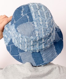 SALE☀️BTS着用KANGOL　ハット　ダメージデニム　Lサイズ　ブルー ラスト1点‼️BTS着用KANGOL ハット ダメージデニム Mサイズ