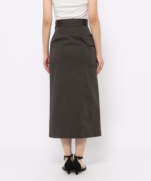 LEPSIM（レプシィム）の「【FOR I SERIES】ストレッチナロースカート　276110（スカート・レディース・チャコールグレー/カーキ・SMALL/X-SMALL）」の10枚目の写真