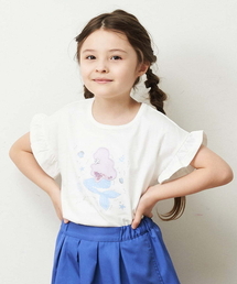 a.v.v（アーヴェヴェ）の「[160]フリルスリーブアソートモチーフTシャツ（Tシャツ/カットソー・キッズ）」