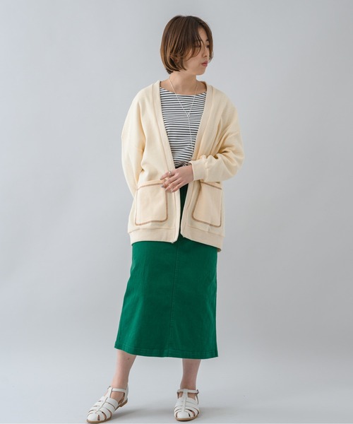 KATHARINE ROSS(キャサリンロス)の「【KATHARINE ROSS】ワッフルオーバーカーディガン(カーディガン/ボレロ・レディース・イエロー/チャコールグレー/アイボリー・MEDIUM)」の10枚目の写真