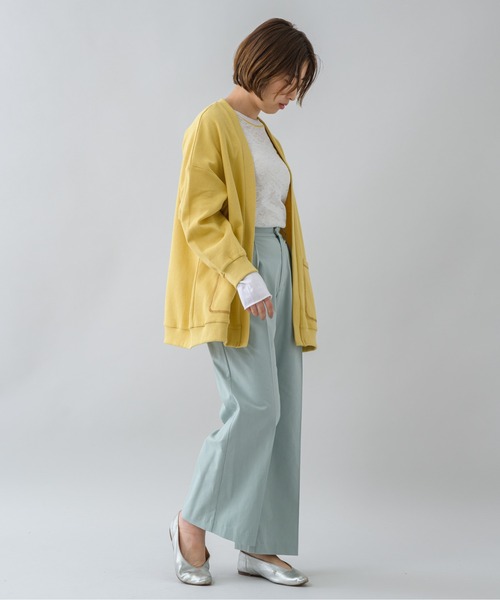 KATHARINE ROSS(キャサリンロス)の「【KATHARINE ROSS】ワッフルオーバーカーディガン(カーディガン/ボレロ・レディース・イエロー/チャコールグレー/アイボリー・MEDIUM)」の15枚目の写真