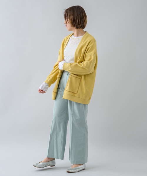 KATHARINE ROSS(キャサリンロス)の「【KATHARINE ROSS】ワッフルオーバーカーディガン(カーディガン/ボレロ・レディース・イエロー/チャコールグレー/アイボリー・MEDIUM)」の16枚目の写真