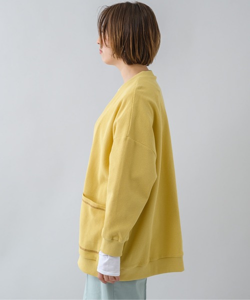 KATHARINE ROSS(キャサリンロス)の「【KATHARINE ROSS】ワッフルオーバーカーディガン(カーディガン/ボレロ・レディース・イエロー/チャコールグレー/アイボリー・MEDIUM)」の18枚目の写真