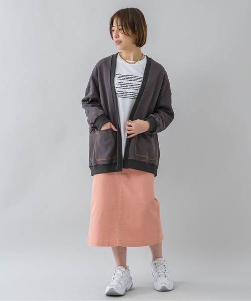 KATHARINE ROSS(キャサリンロス)の「【KATHARINE ROSS】ワッフルオーバーカーディガン(カーディガン/ボレロ・レディース・イエロー/チャコールグレー/アイボリー・MEDIUM)」の4枚目の写真