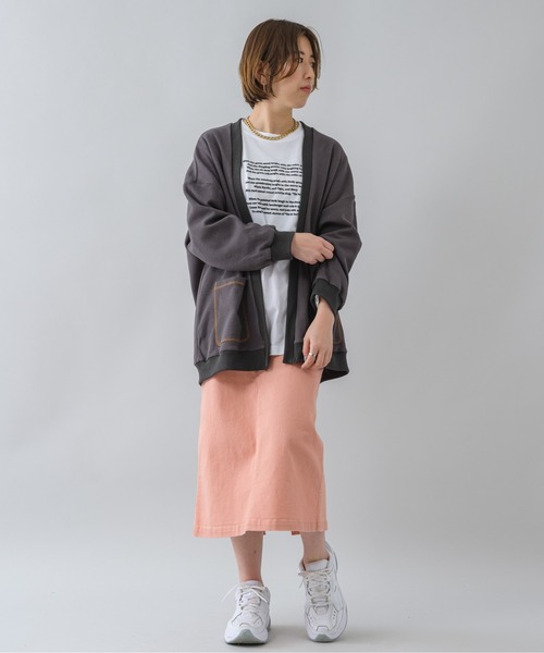 KATHARINE ROSS(キャサリンロス)の「【KATHARINE ROSS】ワッフルオーバーカーディガン(カーディガン/ボレロ・レディース・イエロー/チャコールグレー/アイボリー・MEDIUM)」の5枚目の写真