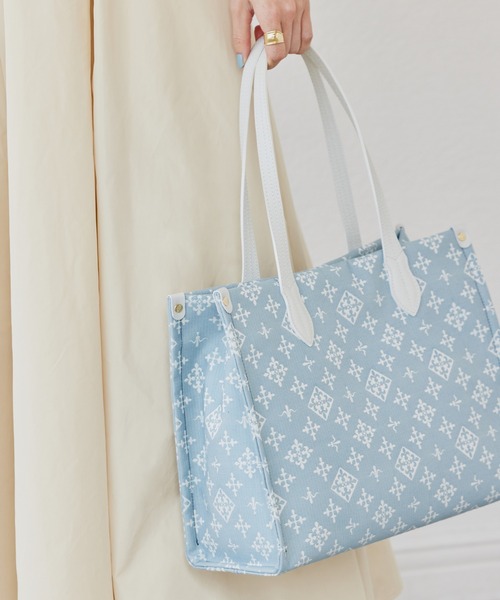 russet（ラシット）の「ボックストートバッグ／コットンジャガード(CE