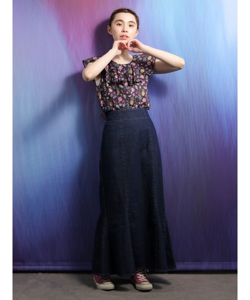 Sugar spoon(シュガースプーン)の「■SS LIBERTYptピエトラデュラ ブラウス(シャツ/ブラウス・レディース・ブラック/グリーン・FREE)」の7枚目の写真