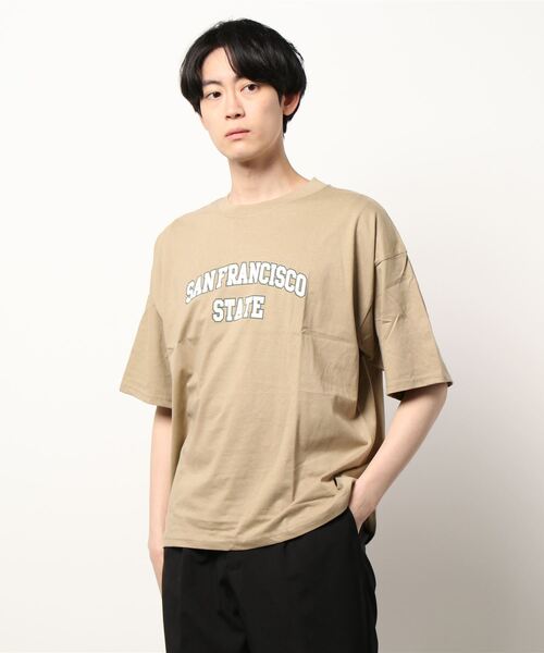 STYLEBLOCK（スタイルブロック）の「半袖プリントBIGTシャツ（Tシャツ/カットソー・メンズ・ホワイト/ブラック/ベージュ/パープル/ネイビー/ピンク/ホワイト系その他/ブラック系その他/ベージュ系その他/ピンク系その他/チャコール/ホワイト系その他2/ホワイト系その他3/ホワイト系その他4/ホワイト系その他5/ブラック系その他3/ブラック系その他2・LL/M/L）」の12枚目の写真