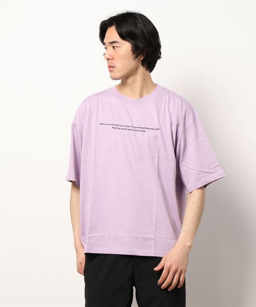 STYLEBLOCK（スタイルブロック）の「半袖プリントBIGTシャツ（Tシャツ/カットソー・メンズ・ホワイト/ブラック/ベージュ/パープル/ネイビー/ピンク/ホワイト系その他/ブラック系その他/ベージュ系その他/ピンク系その他/チャコール/ホワイト系その他2/ホワイト系その他3/ホワイト系その他4/ホワイト系その他5/ブラック系その他3/ブラック系その他2・LL/M/L）」の15枚目の写真
