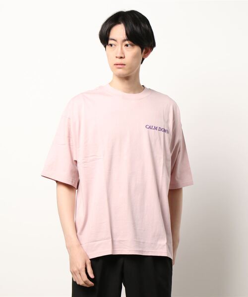 STYLEBLOCK（スタイルブロック）の「半袖プリントBIGTシャツ（Tシャツ/カットソー・メンズ・ホワイト/ブラック/ベージュ/パープル/ネイビー/ピンク/ホワイト系その他/ブラック系その他/ベージュ系その他/ピンク系その他/チャコール/ホワイト系その他2/ホワイト系その他3/ホワイト系その他4/ホワイト系その他5/ブラック系その他3/ブラック系その他2・LL/M/L）」の16枚目の写真