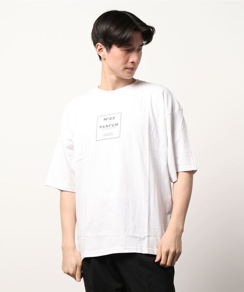 STYLEBLOCK（スタイルブロック）の「半袖プリントBIGTシャツ（Tシャツ/カットソー・メンズ・ホワイト/ブラック/ベージュ/パープル/ネイビー/ピンク/ホワイト系その他/ブラック系その他/ベージュ系その他/ピンク系その他/チャコール/ホワイト系その他2/ホワイト系その他3/ホワイト系その他4/ホワイト系その他5/ブラック系その他3/ブラック系その他2・LL/M/L）」の6枚目の写真