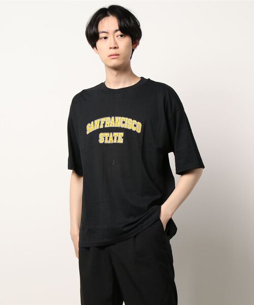STYLEBLOCK（スタイルブロック）の「半袖プリントBIGTシャツ（Tシャツ/カットソー・メンズ・ホワイト/ブラック/ベージュ/パープル/ネイビー/ピンク/ホワイト系その他/ブラック系その他/ベージュ系その他/ピンク系その他/チャコール/ホワイト系その他2/ホワイト系その他3/ホワイト系その他4/ホワイト系その他5/ブラック系その他3/ブラック系その他2・LL/M/L）」の9枚目の写真