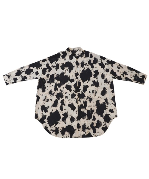 antiqua（アンティカ）の「水彩柄ワイドシャツ（シャツ/ブラウス・レディース・ブラック/ベージュ系その他・FREE）」の20枚目の写真