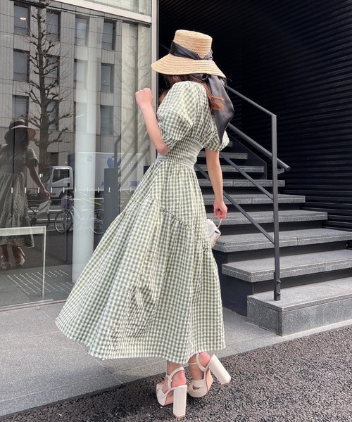 EIMY ISTOIRE（エイミーイストワール）の「ギンガムチェックフレア