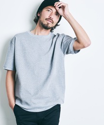 CTN LINKS BIG CHECK KNITSAW C/N S/S:コットン リンクス ビッグチェック 半袖 ニットソー 22SS