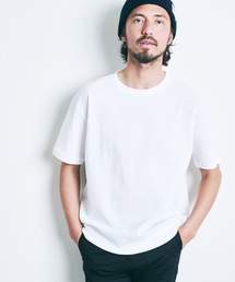 CTN LINKS BIG CHECK KNITSAW C/N S/S:コットン リンクス ビッグチェック 半袖 ニットソー 22SS