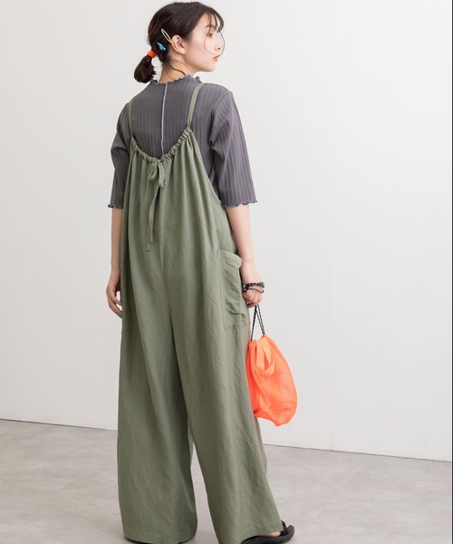 POU DOU DOU（プードゥドゥ）の「変則テレコ配色メローTee（Tシャツ/カットソー・レディース・ブラウン/ターコイズブルー/イエロー/アイボリー/ダークグレー・3）」の11枚目の写真