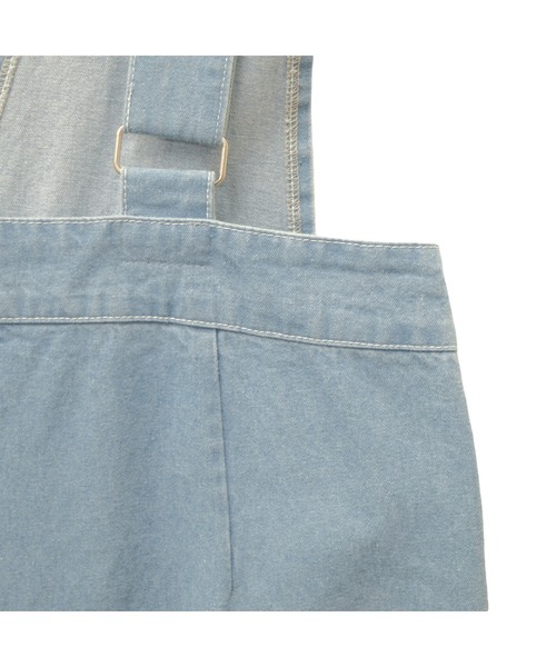 DOLLUPOOPS（ドールアップウップス）の「フリルデニムロンパース（サロペット/オーバーオール・レディース・ネイビー/サックスブルー・38）」の13枚目の写真